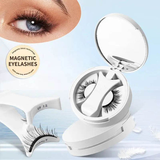 Magnetic False Eyelashes Integrated Storage Box Glue-free Magnet False Eyelashes Natural Makeup Tools With Applicater - ProTrendyz