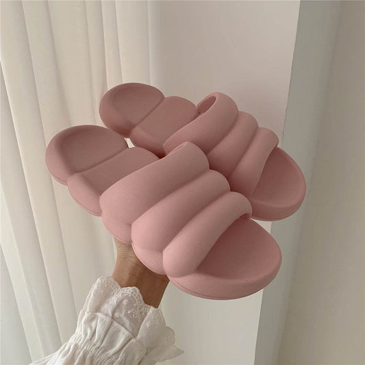 Solid Color Japanese Style Sandals And Slippers Non-slip Bath Bathroom Slippers - ProTrendyz