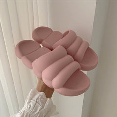 Solid Color Japanese Style Sandals And Slippers Non-slip Bath Bathroom Slippers - ProTrendyz