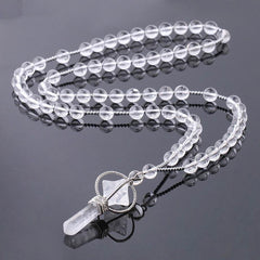 Natural White Crystal Column Natural Stone Necklace - ProTrendyz