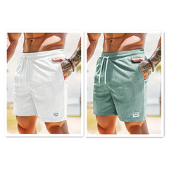 Lace-up Drawstring Shorts Summer Corduroy Sports Short Pants Mens Clothing - ProTrendyz