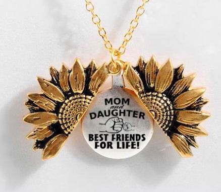 Sunflower Double-layer Lettering Necklace - ProTrendyz