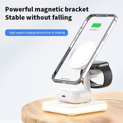 4 In 1 Magnetic Wireless Charger Stand Fast Charging Dock Station - ProTrendyz