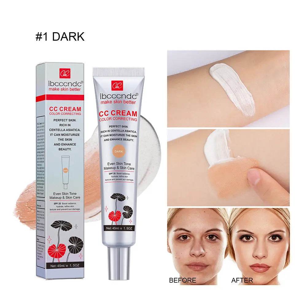 Moisturizing Correcting CC Cream Waterproof Anti-sweat Makeup Before Concealer Lasting Women Makeup Protect Skin Erborian Make US - ProTrendyz