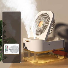 Humidifier Spray Fan Portable Fan Air Cooler Air Humidifier USB Mist Fan Desktop Fan With Night Light For Summer Home Appliance - ProTrendyz