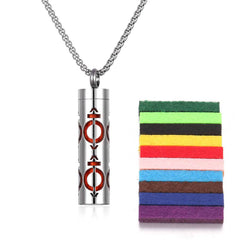 Aromatherapy Pendant Perfume Bottle Essential Oil Titanium Steel - ProTrendyz