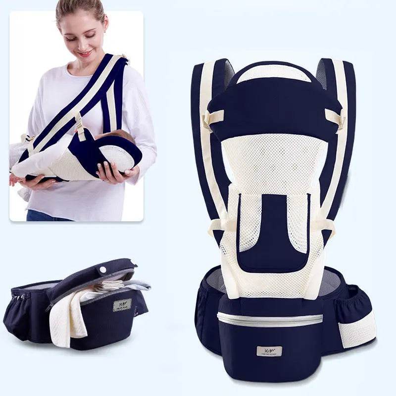 Ergonomic Baby Carrier Infant Baby Hipseat Carrier 3 In 1 Front Facing Ergonomic Kangaroo Baby Wrap Sling - ProTrendyz