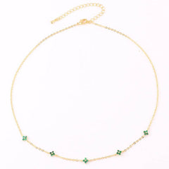 Ins Style Fashion Blue Flower Necklace Vacation Beach Travel Spring Summer Jewelry - ProTrendyz