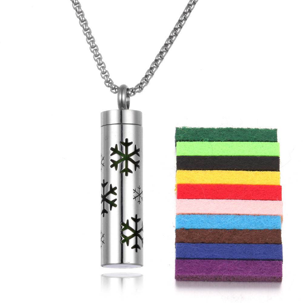 Aromatherapy Pendant Perfume Bottle Essential Oil Titanium Steel - ProTrendyz
