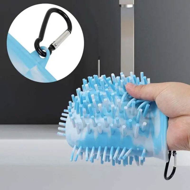 2 In 1 Dog Paw Cleaner Cup Soft Pet Dog Foot Cleaning Washer Brush Cup Portable Pet Foot Washer Paw Clean Brush Foot Cleaning Bucket Pet Products US - ProTrendyz