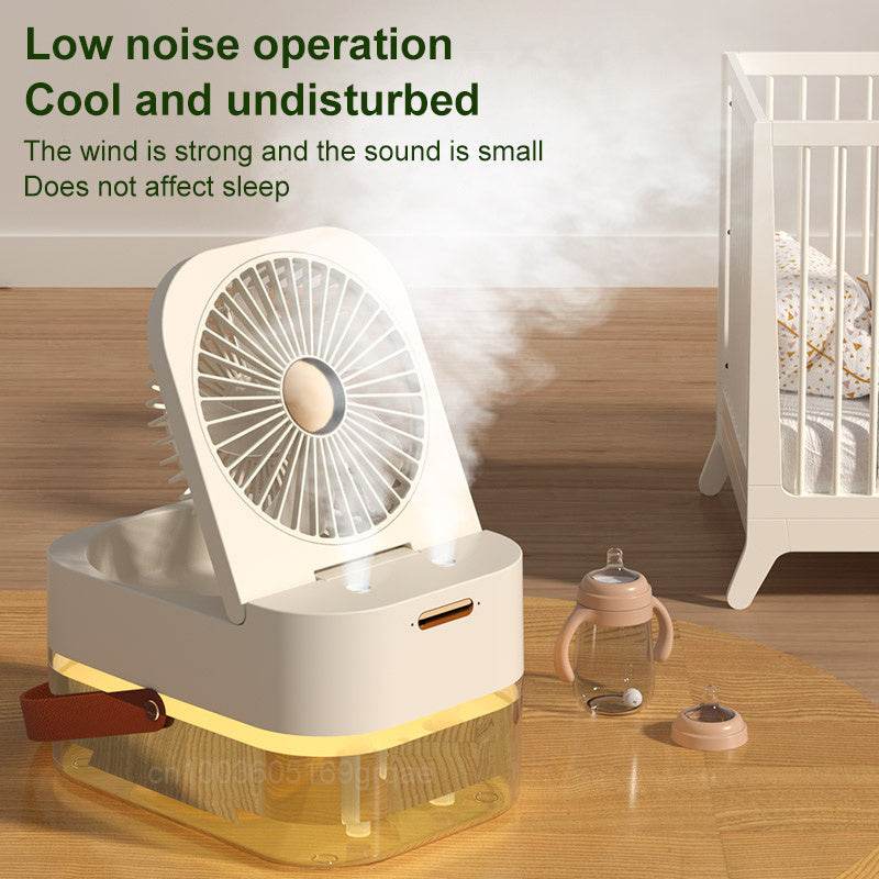 Humidifier Spray Fan Portable Fan Air Cooler Air Humidifier USB Mist Fan Desktop Fan With Night Light For Summer Home Appliance - ProTrendyz