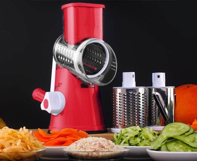 Manual Kitchen Accessories Multifunctional Round Mandoline Potato Slicer Vegetable Cutter Slicer Cheese Kitchen Gadgets - ProTrendyz