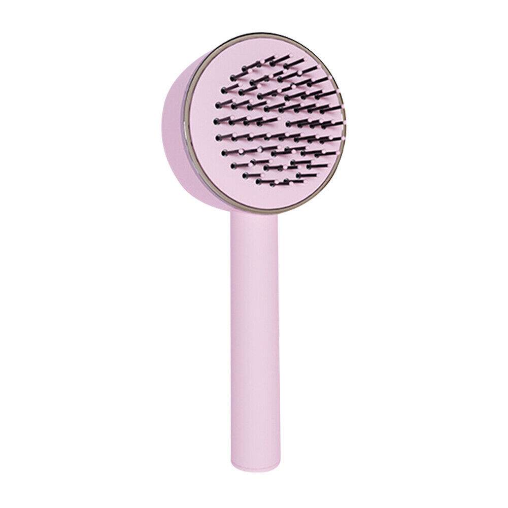3D Air Cushion Massager Brush With Retractable Bristles Self Cleaning Hair Brush Massage One-key Self-cleaning Hair Brush Anti-Static Airbag Massage Comb For Women Curly Hair Brush - ProTrendyz