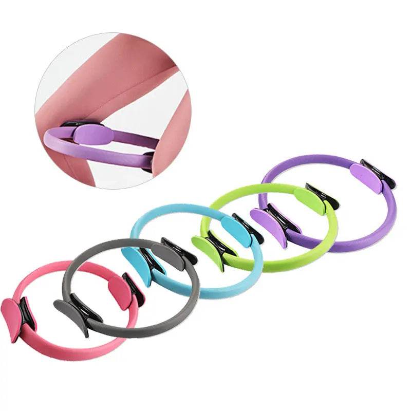 Yoga Fitness Pilates Ring Women Girls Circle Magic Dual Exercise Home Gym Workout Sports Lose Weight Body Resistance US - ProTrendyz