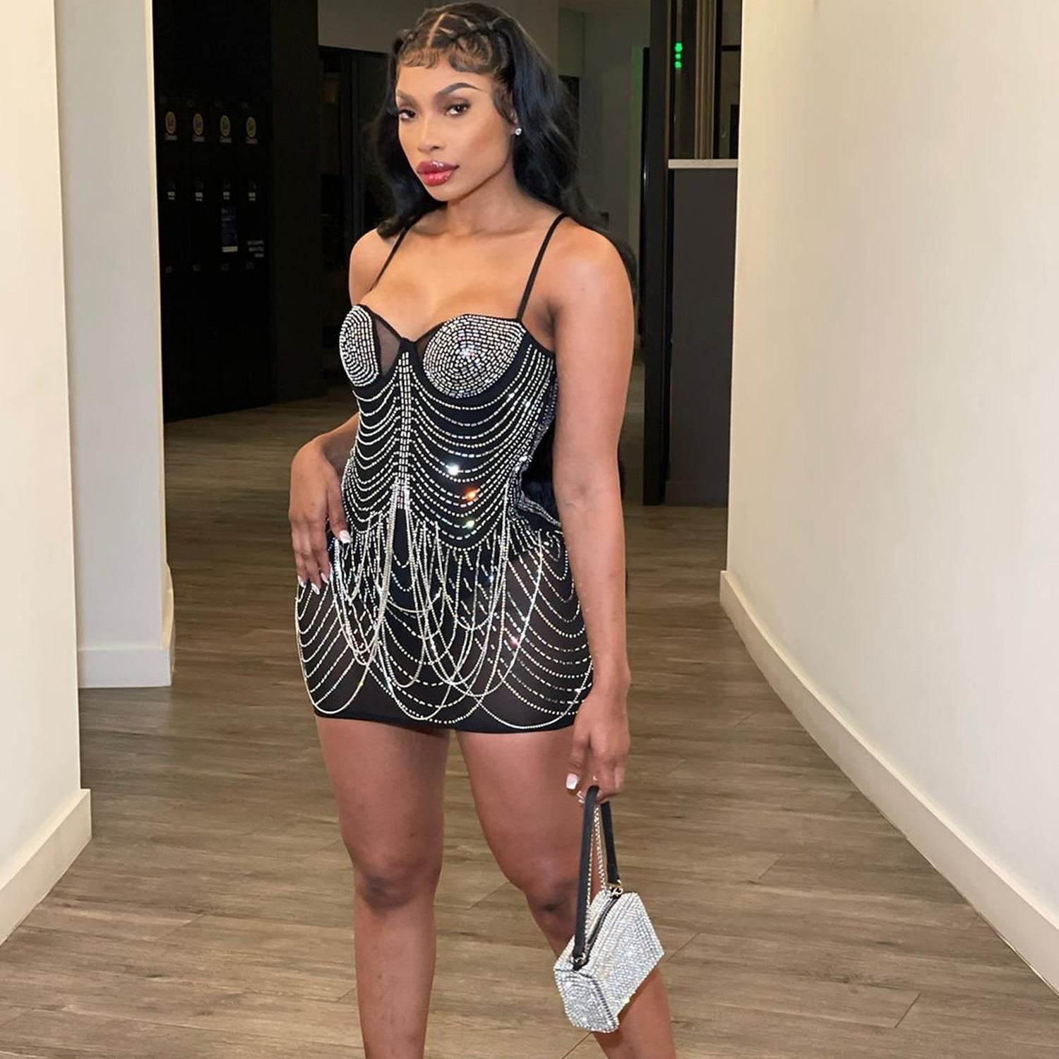 Women's Fashion Personality Tassel Suspender Dress For Party - ProTrendyz