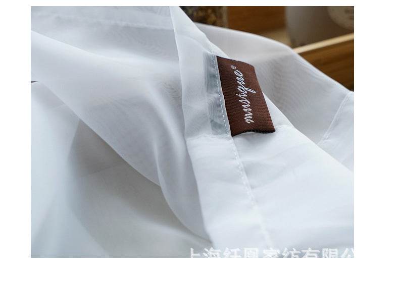 Modern And Simple Pure Color Cotton And Linen Window Screen - ProTrendyz