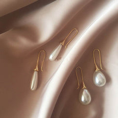 Waterdrop pearl simple personality earrings - ProTrendyz