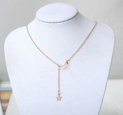 Simple Moon Star Necklace Clavicle Chain Short Necklace - ProTrendyz