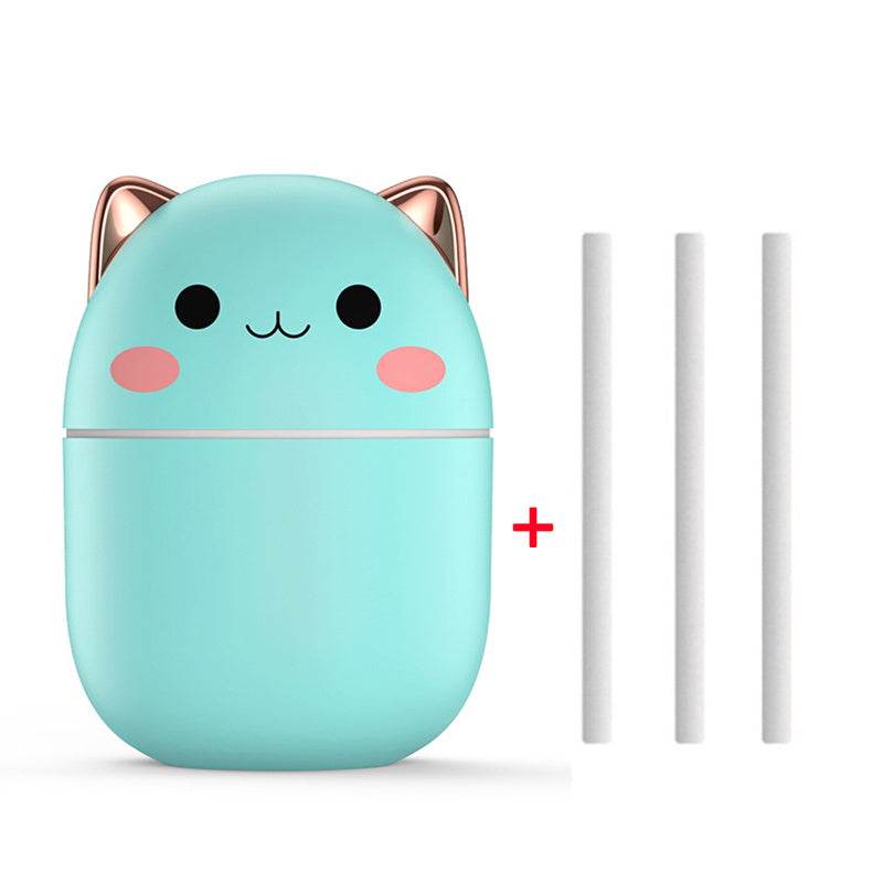 Air Humidifier Cute Cat Ultra-Silent USB Office Household Bedroom Car Aromatherapy Air Purifier With Led Cool Mist Spray - ProTrendyz