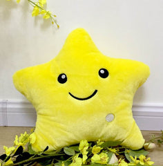 34CM Unique Toy Luminous Pillow Vivid Star Design LED Light Colorful Cushion Stars Plush Pillow Toys Gift For Kids Children Girl - ProTrendyz