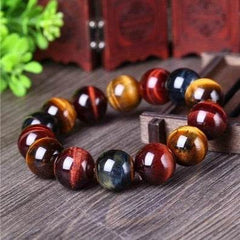 Tiger Eye Bracelet Natural Crystal Stone Buddha Bead Bracelet - ProTrendyz