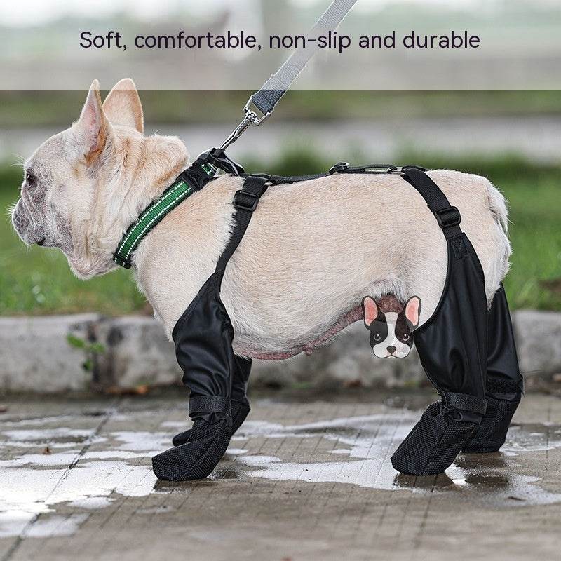 Waterproof Dog Shoes Adjustable Dog Boots Pet Breathbale Shoes For Outdoor Walking Soft French Dog Shoes Pets Paws Protector Pet Products - ProTrendyz