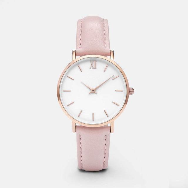 Fashion Women Watches Leather Quartz Watch for Ladies Clocks - ProTrendyz