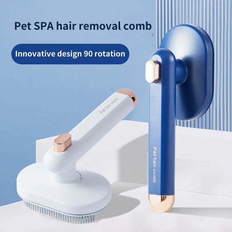 Pet Comb Cat Dog To Remove Floating Hair Pet Hair Brush Hair Removal Artifact Pet Grooming Brush Supplies Self Cleaning Comb Pet Products - ProTrendyz