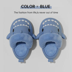 Winter Shark Slippers Detachable Warm Fuzzy Slippers Bedroom House Shoes Women - ProTrendyz