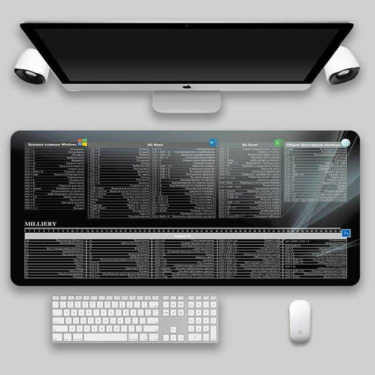 Shortcut Key Mouse Pad Oversized Thickened Desk Keyboard Pad - ProTrendyz
