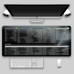 Shortcut Key Mouse Pad Oversized Thickened Desk Keyboard Pad - ProTrendyz