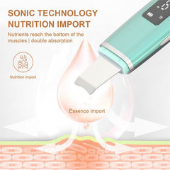 Ultrasonic Vibration Blackhead Remover Deep Cleansing Face Scrubber Pore Cleaner Lifting Machine Facial Led Peeling Shovel - ProTrendyz