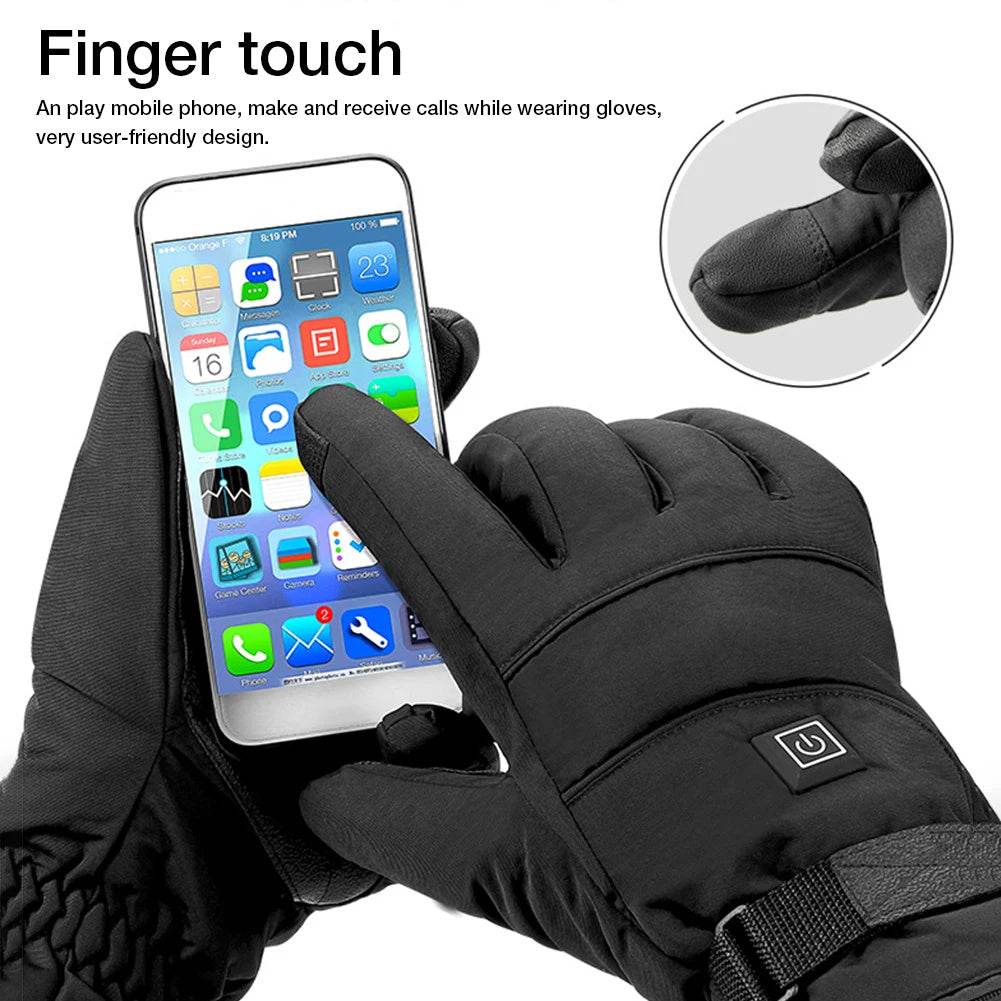 Winter Electric Heated Gloves Motorcycle Touch Screen Gloves - ProTrendyz