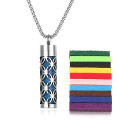 Aromatherapy Pendant Perfume Bottle Essential Oil Titanium Steel - ProTrendyz