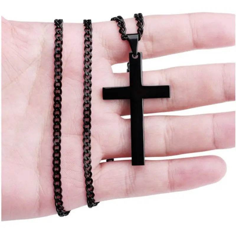 Classic Cross Necklace Men's Pendant Fashion Stainless Steel Jewelry - ProTrendyz