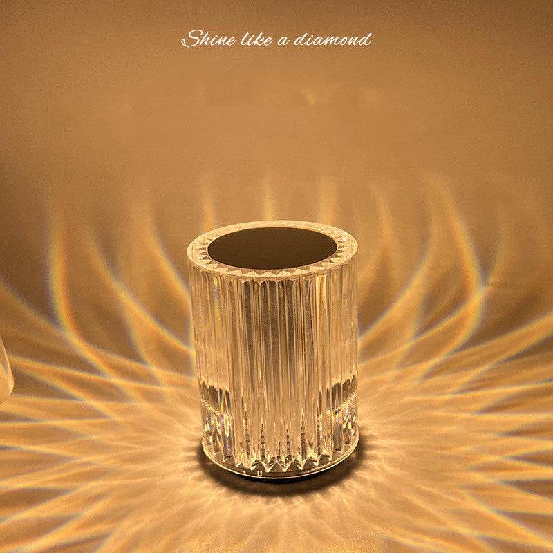 Crystal Lamp Table Lamp Atmosphere Creative Line Small Night Lamp Led Lights - ProTrendyz