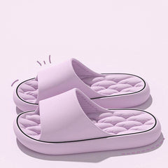 Non-slip Design Bathroom Slippers Home Summer Thick Sole Floor Bedroom House Shoes For Women Men - ProTrendyz