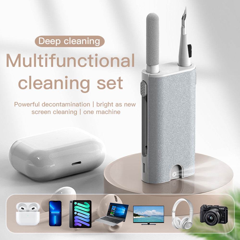 5 In 1 Screen Cleaner Kit Camera Phone Tablet Laptop Screen Cleaning Tools Earphone Cleaning Brush Pen For Office - ProTrendyz