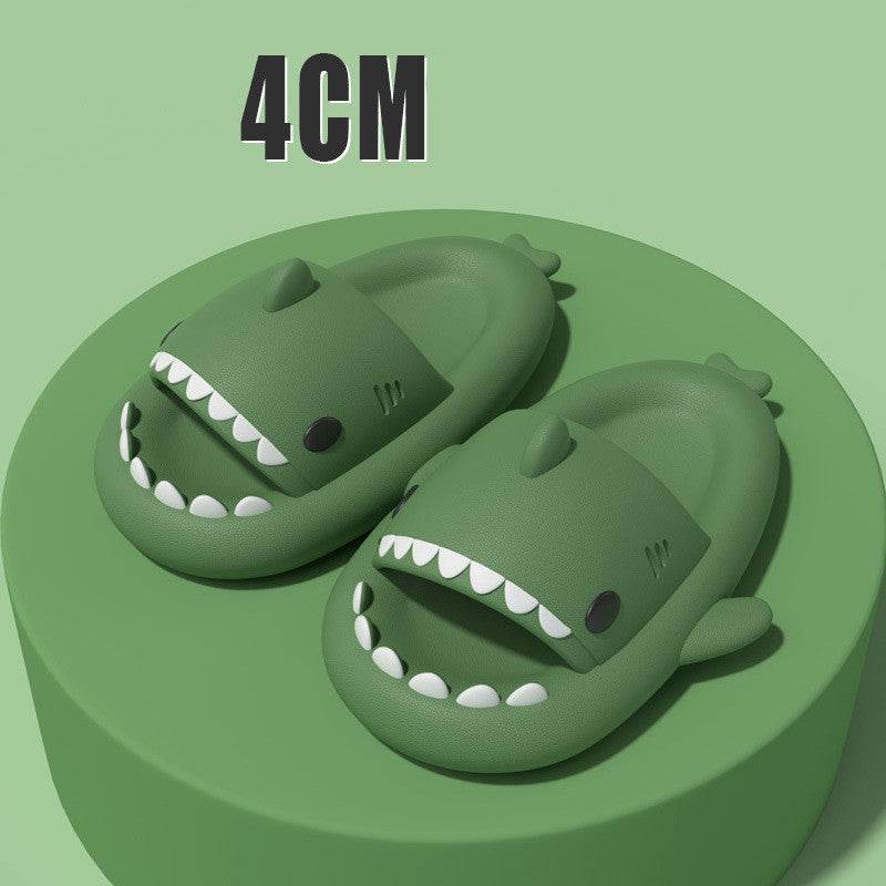 Adult's Slippers Indoor Outdoor Funny Shark Cartoon - ProTrendyz