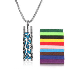 Aromatherapy Pendant Perfume Bottle Essential Oil Titanium Steel - ProTrendyz