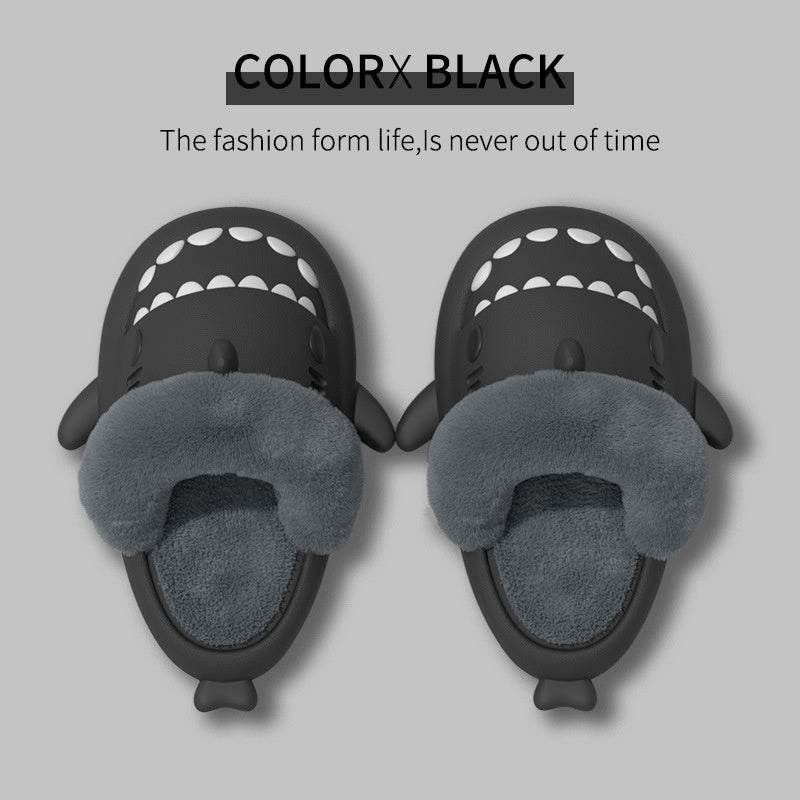 Winter Shark Slippers Detachable Warm Fuzzy Slippers Bedroom House Shoes Women - ProTrendyz