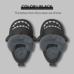 Winter Shark Slippers Detachable Warm Fuzzy Slippers Bedroom House Shoes Women - ProTrendyz