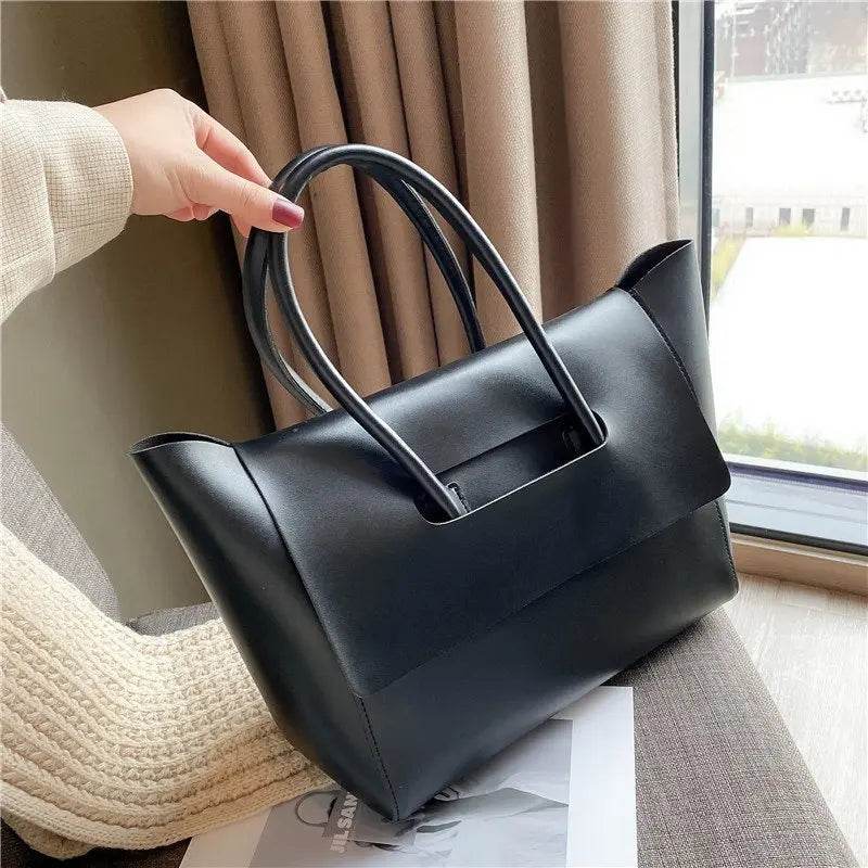 Fashion Women Shoulder Bags Large Capacity Handbags Simple Retro Tote Bags Solid Color Famous Brand High Quality Bags - ProTrendyz