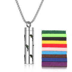 Aromatherapy Pendant Perfume Bottle Essential Oil Titanium Steel - ProTrendyz