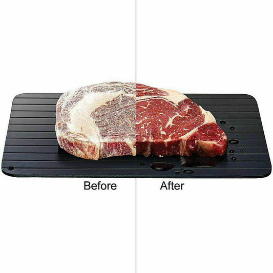 Fast Defrost Tray Fast Thaw Frozen Food Meat Fruit Quick Defrosting Plate Board Defrost Tray Thaw Master Kitchen Gadgets - ProTrendyz