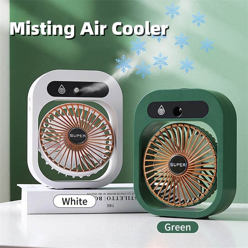 Air Conditioning Fan Desk Misting Fan Air Cooler Cooling USB Rechargeable Humidifier Portable Spray Fan With 3 Wind Speeds Mist Fan For Home - ProTrendyz