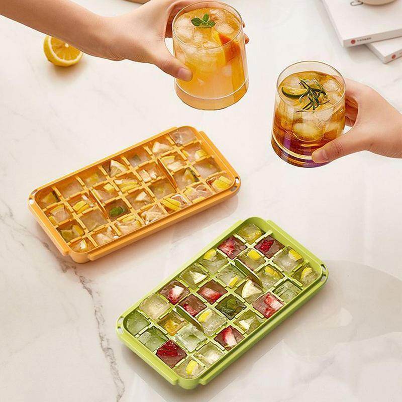 28 56 Grids Reusable Ice Mold Ice Cubes Tray DIY Moulds Ice Cubes Maker Release Homemade Ice Cubes Tray Mold Home Ice Making Tool - ProTrendyz