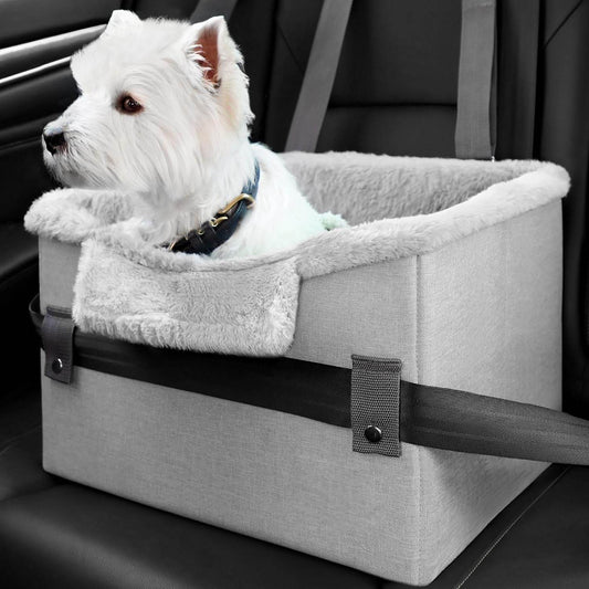 Portable Small Dog Car Seat Dog Booster Seat For Car With Clip-On Safety Leash Perfect For Small Pets Pet Products - ProTrendyz