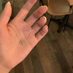 Vintage Gothic Heart Crown Angel Wings Pendant Necklaces For Women Fashion Exquisite Love Shape Clavicle Chain Choker Jewelry Fashion Jewelry - ProTrendyz