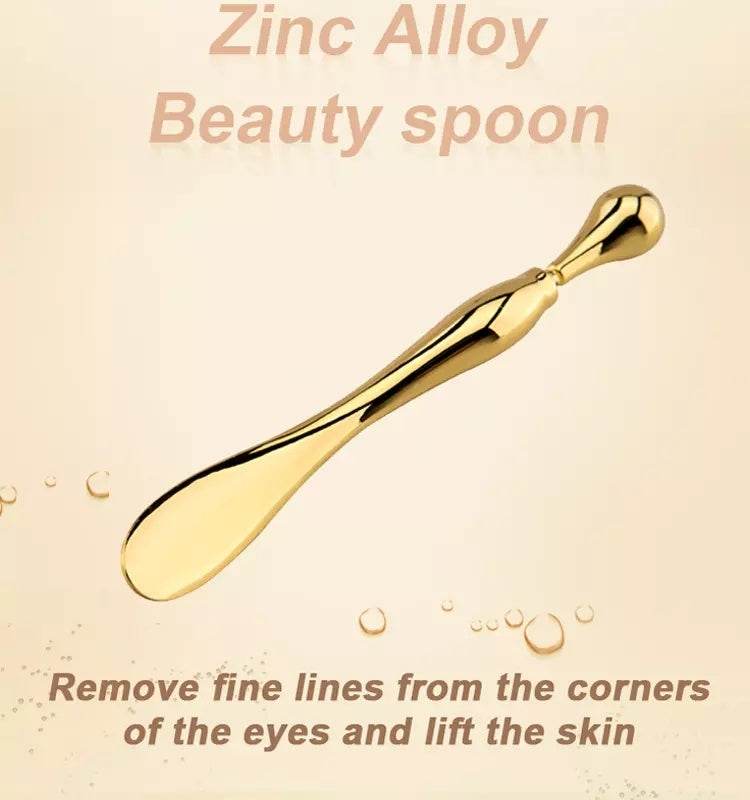 Eye Cream Stick Roller For Face Metal Spatula Puff Applicator Eye Cream Massager Facial Cream Massage Sticks Eye Metal Makeup Spatula Eye Wand 10cm - ProTrendyz